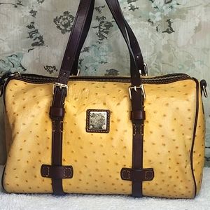 Dooney and Bourke  Dooney & Bourke OstrichLeather Hobo Shoulder Bag 